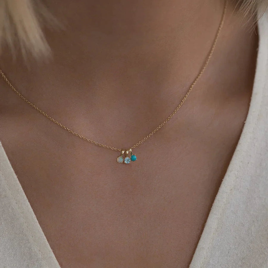 Leah Alexandra-Birthstone Necklace-Necklaces-14k Gold Vermeil, 14k Gold-fill, Ruby - July-Blue Ruby Jewellery-Vancouver Canada