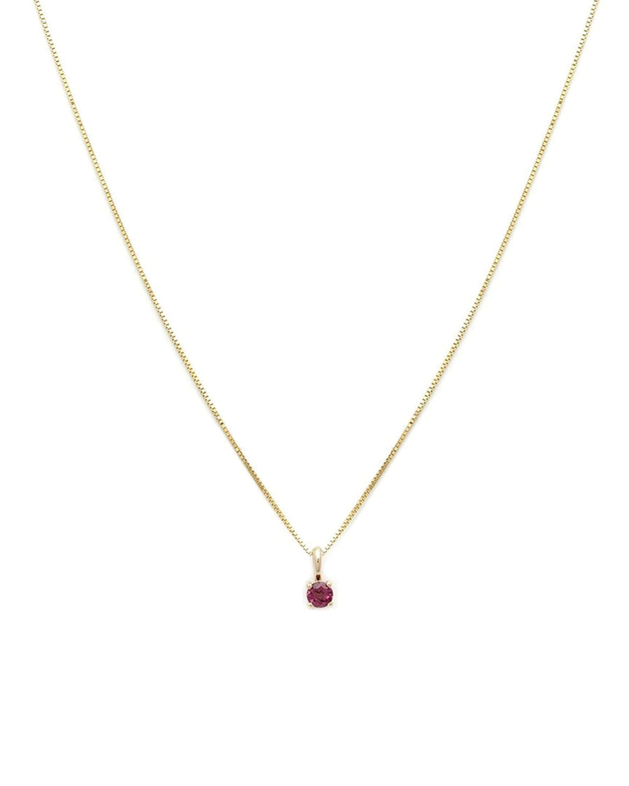 Leah Alexandra-Birthstone Necklace-Necklaces-14k Gold Vermeil, 14k Gold-fill, Ruby - July-Blue Ruby Jewellery-Vancouver Canada