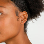 Quiet Icon-Birthstone Studs | December-Earrings-14k Gold Vermeil, Cubic Zirconia-Blue Ruby Jewellery-Vancouver Canada