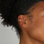 Quiet Icon-Birthstone Studs | July-Earrings-14k Gold Vermeil, Cubic Zirconia-Blue Ruby Jewellery-Vancouver Canada