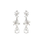 Olive & Piper-Blair Drops-Earrings-Silver-Tone, Crystal-Blue Ruby Jewellery-Vancouver Canada