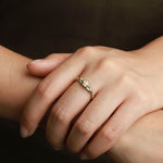 Polly Wales-Blue Marietta Ring-Rings-18k Yellow Gold, Diamond, Blue Sapphire-6.5-Blue Ruby Jewellery-Vancouver Canada