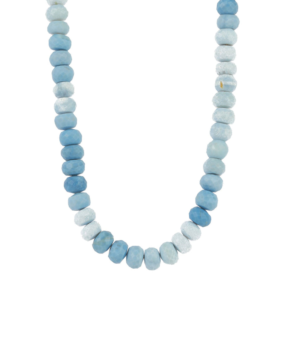 Gem Jar-Blue Opal Heishi Stone Necklace-Necklaces-14k Gold Filled, Blue Opal-Blue Ruby Jewellery-Vancouver Canada