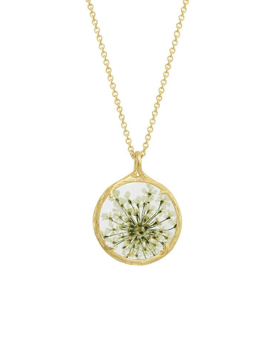 Catherine Weitzman-Botanical Necklace | Small-Necklaces-18k Gold Vermeil, Queen Anne-Blue Ruby Jewellery-Vancouver Canada