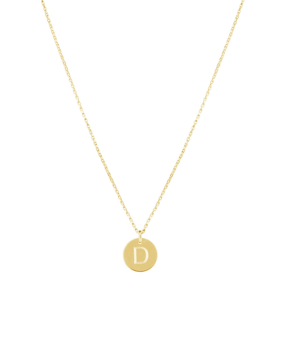 1948-Box Chain Initial Necklace-Necklaces-14k Gold-fill-D-Blue Ruby Jewellery-Vancouver Canada