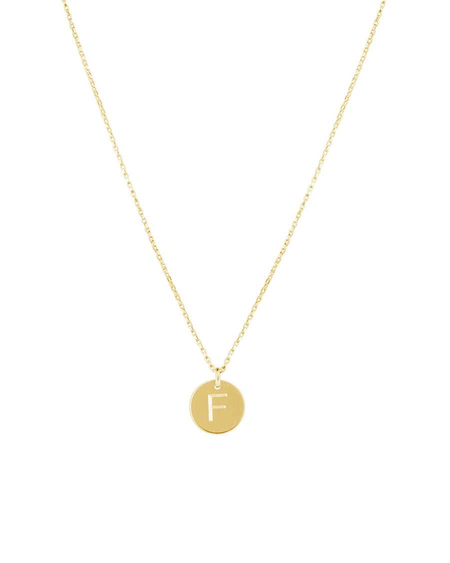 1948-Box Chain Initial Necklace-Necklaces-14k Gold-fill-F-Blue Ruby Jewellery-Vancouver Canada