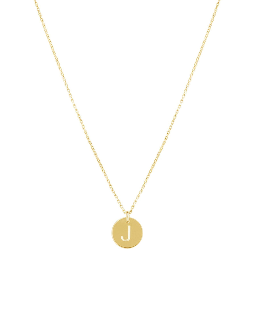 1948-Box Chain Initial Necklace-Necklaces-14k Gold-fill-J-Blue Ruby Jewellery-Vancouver Canada
