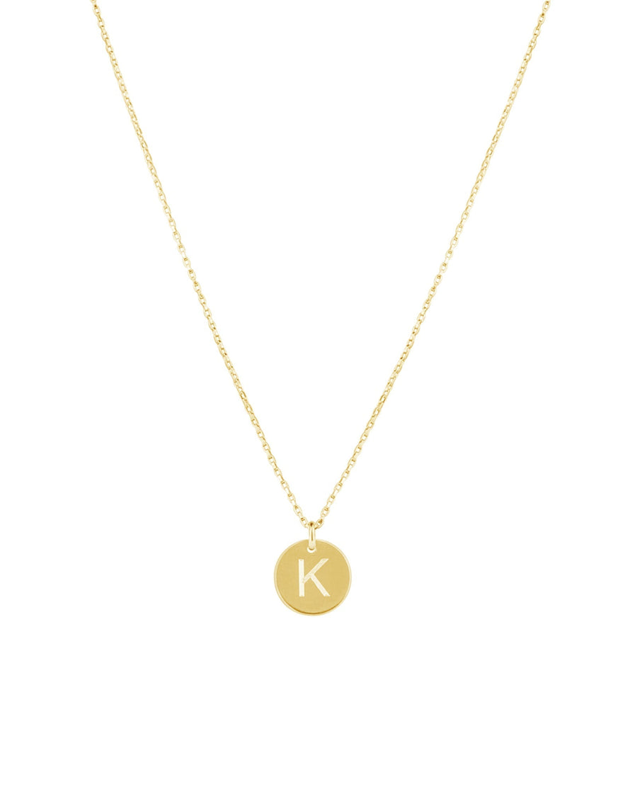 1948-Box Chain Initial Necklace-Necklaces-14k Gold-fill-K-Blue Ruby Jewellery-Vancouver Canada