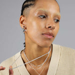 1948-Box Chain Initial Necklace-Necklaces-Blue Ruby Jewellery-Vancouver Canada