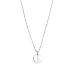 1948-Box Chain Initial Necklace-Necklaces-Sterling Silver-I-Blue Ruby Jewellery-Vancouver Canada
