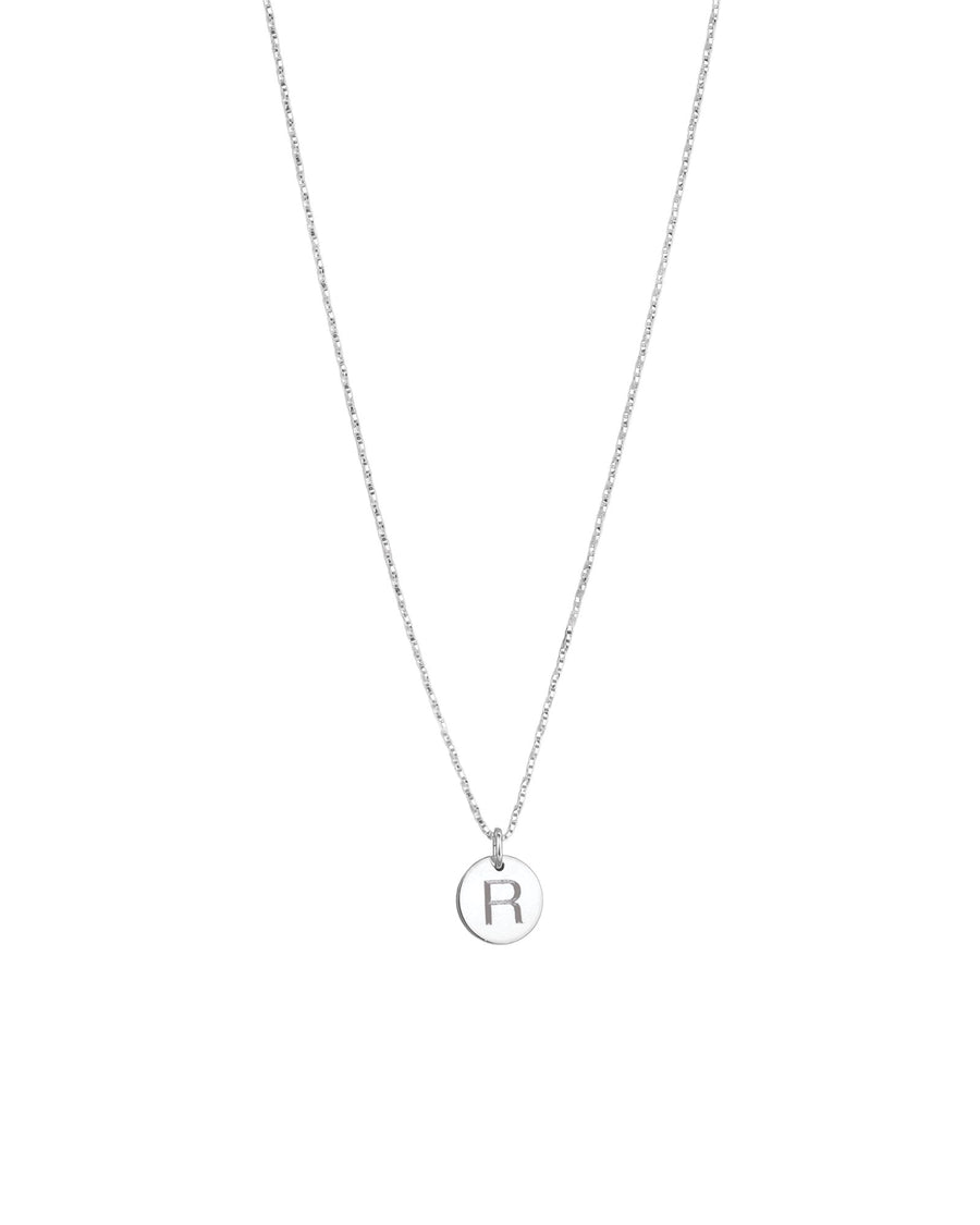 1948 Disc Initial Necklace Blue Ruby Jewellery Canada