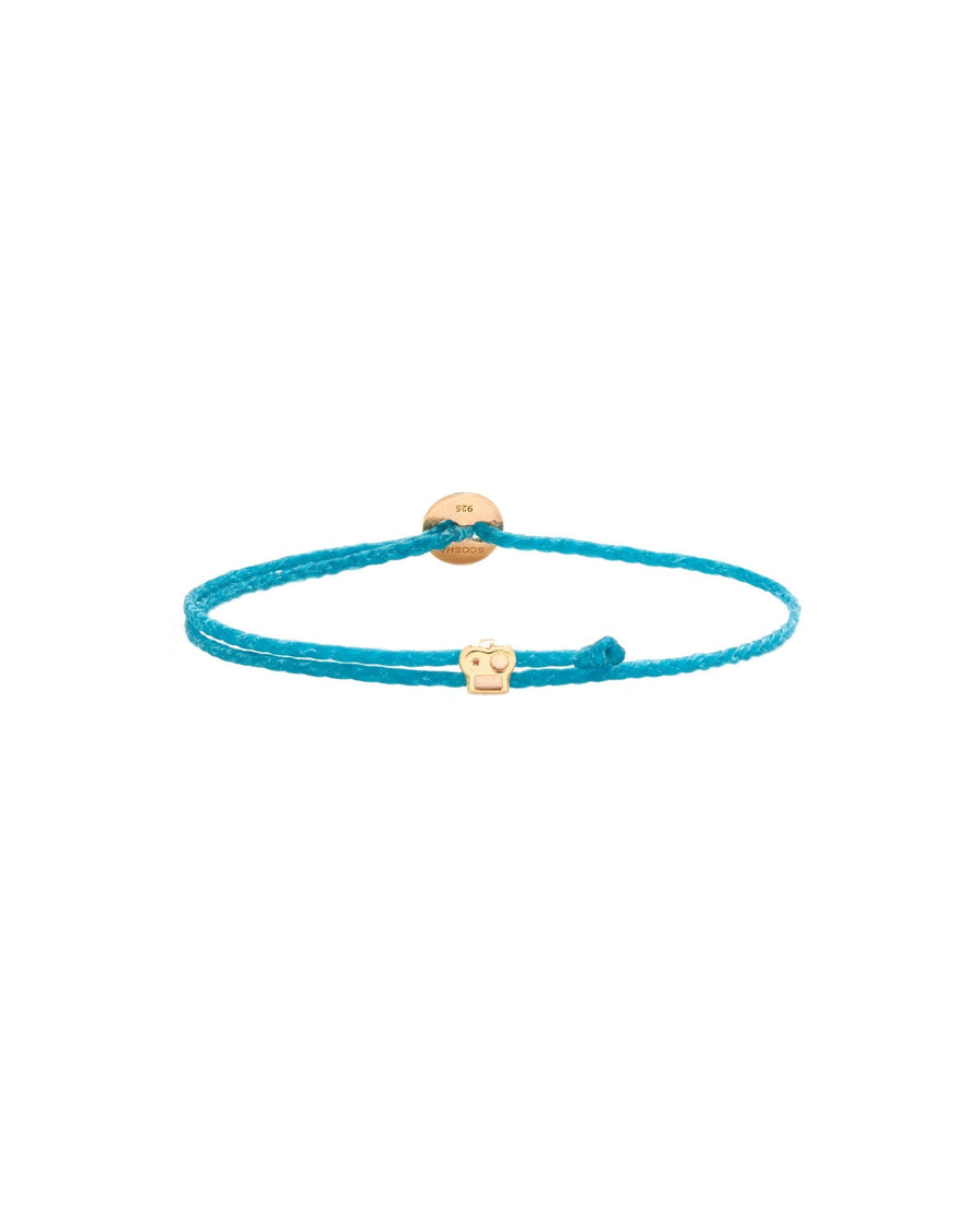Scosha-Braided Button Slider Bracelet-Bracelets-14k Gold Vermeil, Turquoise-Blue Ruby Jewellery-Vancouver Canada