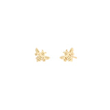 Kris Nations-Bumblebee Stud Earrings-Earrings-18k Gold Vermeil-Blue Ruby Jewellery-Vancouver Canada