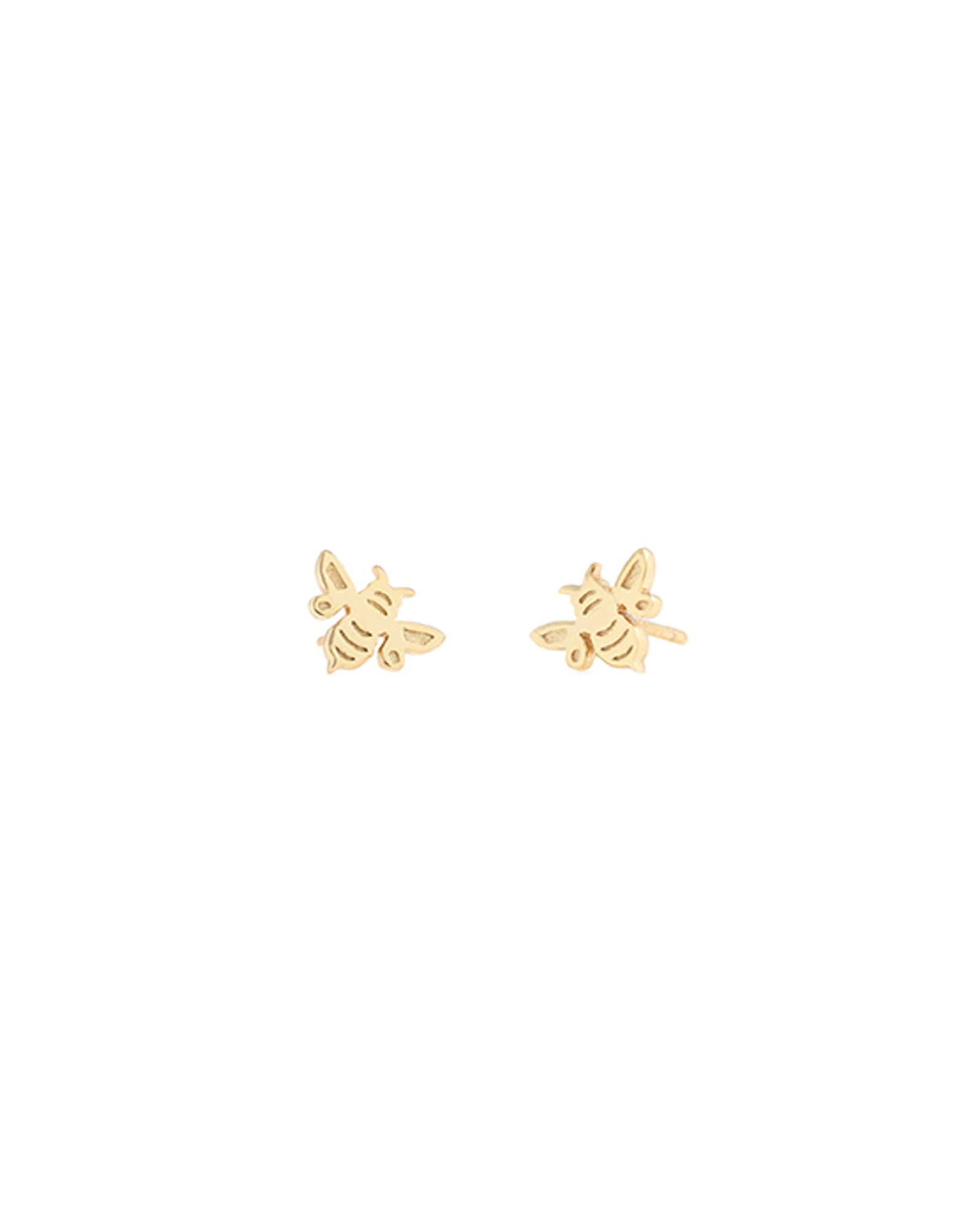 Kris Nations-Bumblebee Stud Earrings-Earrings-18k Gold Vermeil-Blue Ruby Jewellery-Vancouver Canada
