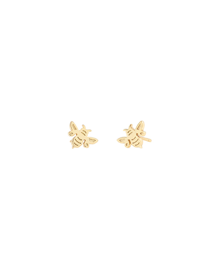 Kris Nations-Bumblebee Stud Earrings-Earrings-18k Gold Vermeil-Blue Ruby Jewellery-Vancouver Canada