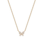 Quiet Icon-Butterfly Pave Necklace-Necklaces-14k Gold Vermeil, Cubic Zirconia-Blue Ruby Jewellery-Vancouver Canada