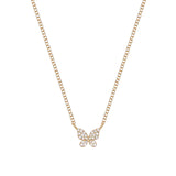 Quiet Icon-Butterfly Pave Necklace-Necklaces-14k Gold Vermeil, Cubic Zirconia-Blue Ruby Jewellery-Vancouver Canada