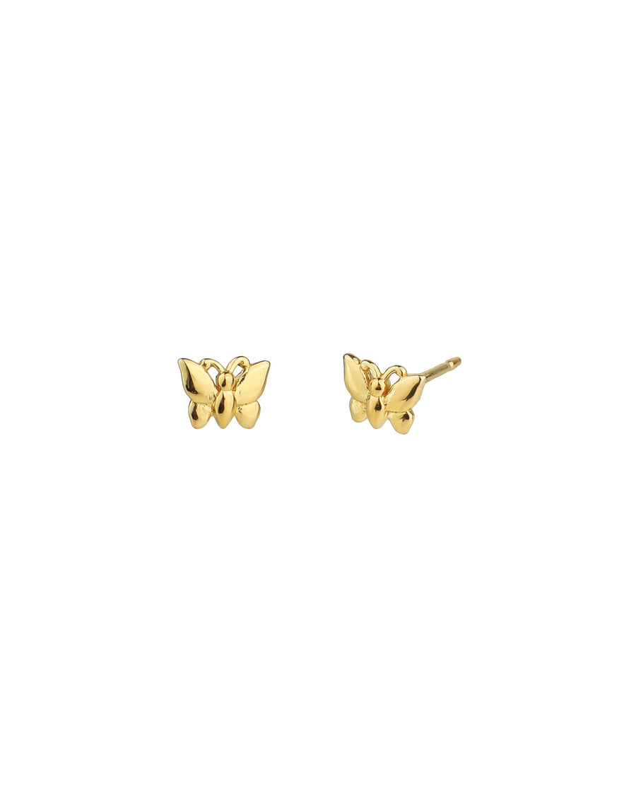 Tashi-Butterfly Studs-Earrings-14k Gold Vermeil-Blue Ruby Jewellery-Vancouver Canada