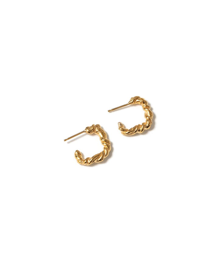 Wolf Circus-Camille Hoops-Earrings-14k Gold Plated-Blue Ruby Jewellery-Vancouver Canada