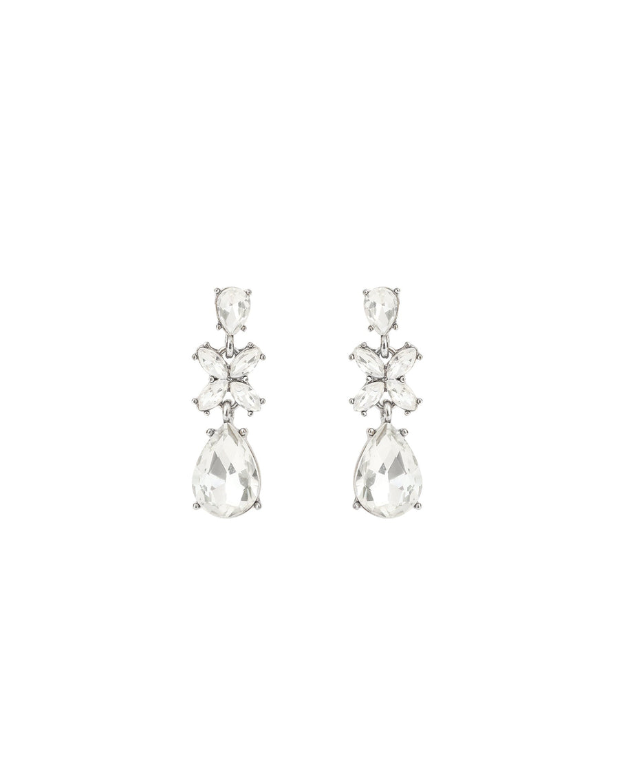Olive & Piper-Camille Studs-Earrings-Silver-Tone, Crystal-Blue Ruby Jewellery-Vancouver Canada