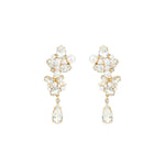 Olive & Piper-Chantilly Studs-Earrings-Oxidized Gold, Crystal-Blue Ruby Jewellery-Vancouver Canada