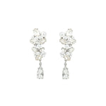 Olive & Piper-Chantilly Studs-Earrings-Silver-Tone, Crystal-Blue Ruby Jewellery-Vancouver Canada