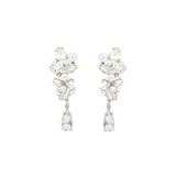 Olive & Piper-Chantilly Studs-Earrings-Silver-Tone, Crystal-Blue Ruby Jewellery-Vancouver Canada