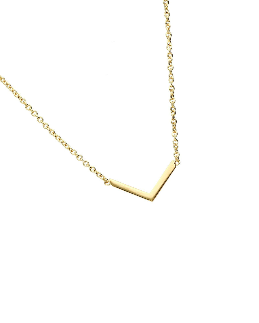 Tashi-Chevron Necklace-Necklaces-14k Gold Vermeil-Blue Ruby Jewellery-Vancouver Canada