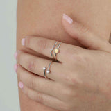 Tashi-Chevron Ring-Rings-Blue Ruby Jewellery-Vancouver Canada