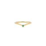 Tashi-Chevron Stone Ring-Rings-14k Gold Vermeil, Emerald-5-Blue Ruby Jewellery-Vancouver Canada