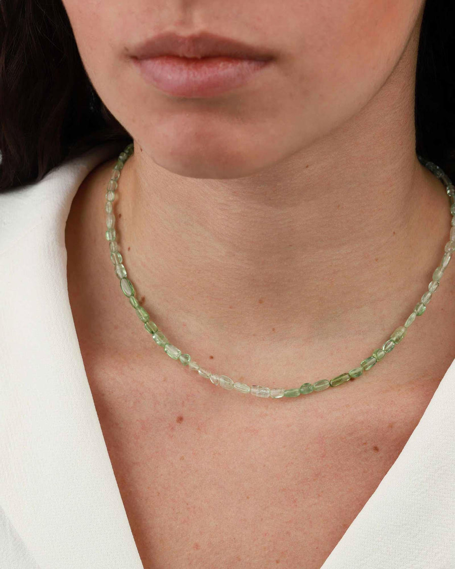 Poppy Rose-Christy Necklace-Necklaces-14k Gold-fill, Green Tourmaline-Blue Ruby Jewellery-Vancouver Canada