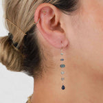 Poppy Rose-Cindy Hooks-Earrings-14k Gold-fill, Blue Sapphire, Aquamarine-Blue Ruby Jewellery-Vancouver Canada