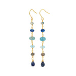 Poppy Rose-Cindy Hooks-Earrings-14k Gold-fill, Blue Sapphire, Aquamarine-Blue Ruby Jewellery-Vancouver Canada
