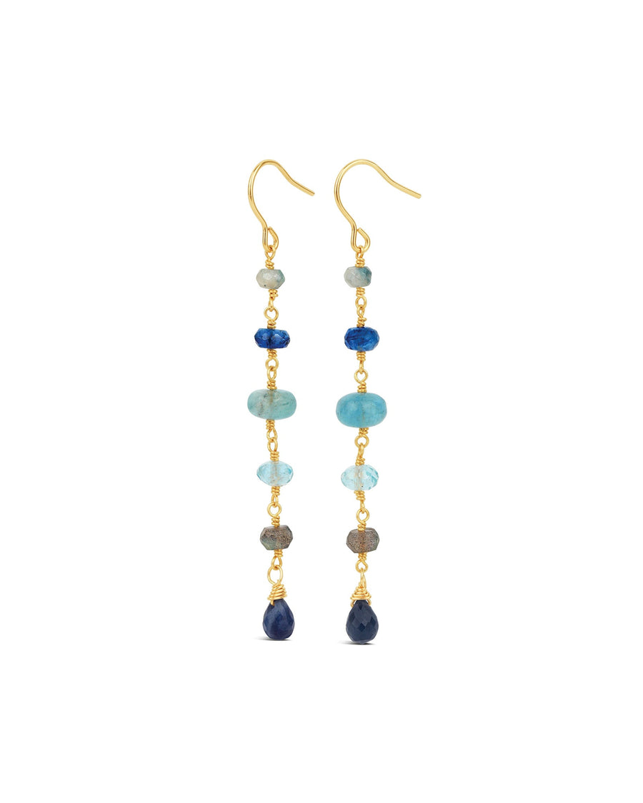Poppy Rose-Cindy Hooks-Earrings-14k Gold-fill, Blue Sapphire, Aquamarine-Blue Ruby Jewellery-Vancouver Canada