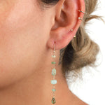 Poppy Rose-Cindy Hooks-Earrings-14k Gold-fill, Green Apatite, Peruvian Opal-Blue Ruby Jewellery-Vancouver Canada