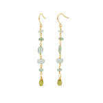 Poppy Rose-Cindy Hooks-Earrings-14k Gold Filled, Green Apatite, Peruvian Opal-Blue Ruby Jewellery-Vancouver Canada