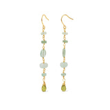 Poppy Rose-Cindy Hooks-Earrings-14k Gold Filled, Green Apatite, Peruvian Opal-Blue Ruby Jewellery-Vancouver Canada