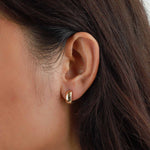 Classic Huggies | 13mm-Earrings-Goldhive-14k Yellow Gold-Blue Ruby Jewellery-Vancouver-Canada