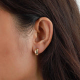 Classic Huggies | 13mm-Earrings-Goldhive-14k Yellow Gold-Blue Ruby Jewellery-Vancouver-Canada