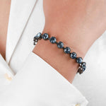 La Vie Parisienne-Crystal Bracelet | 7mm-Bracelets-Sterling Silver Plated, Midnite Crystal-Blue Ruby Jewellery-Vancouver Canada
