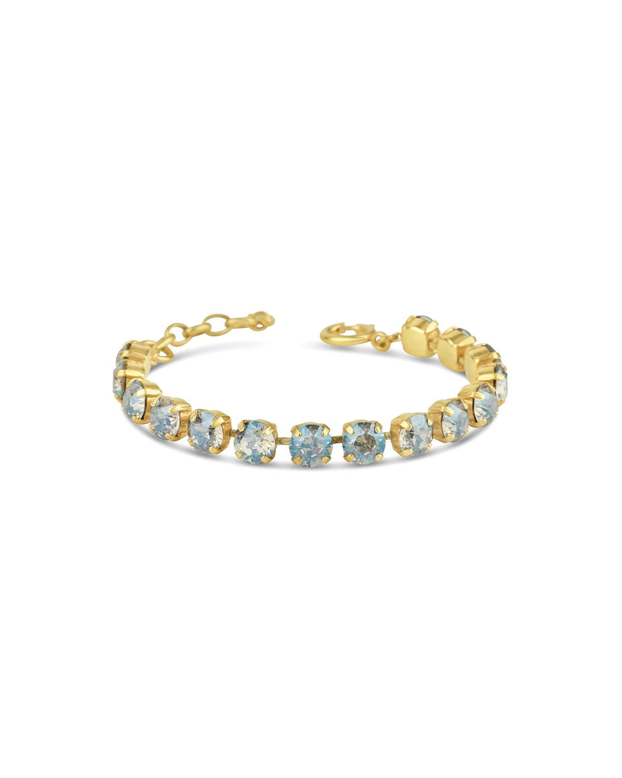 La Vie Parisienne-Crystal Bracelet | 8mm-Bracelets-14k Gold Plated, Moonlight Crystal-Blue Ruby Jewellery-Vancouver Canada