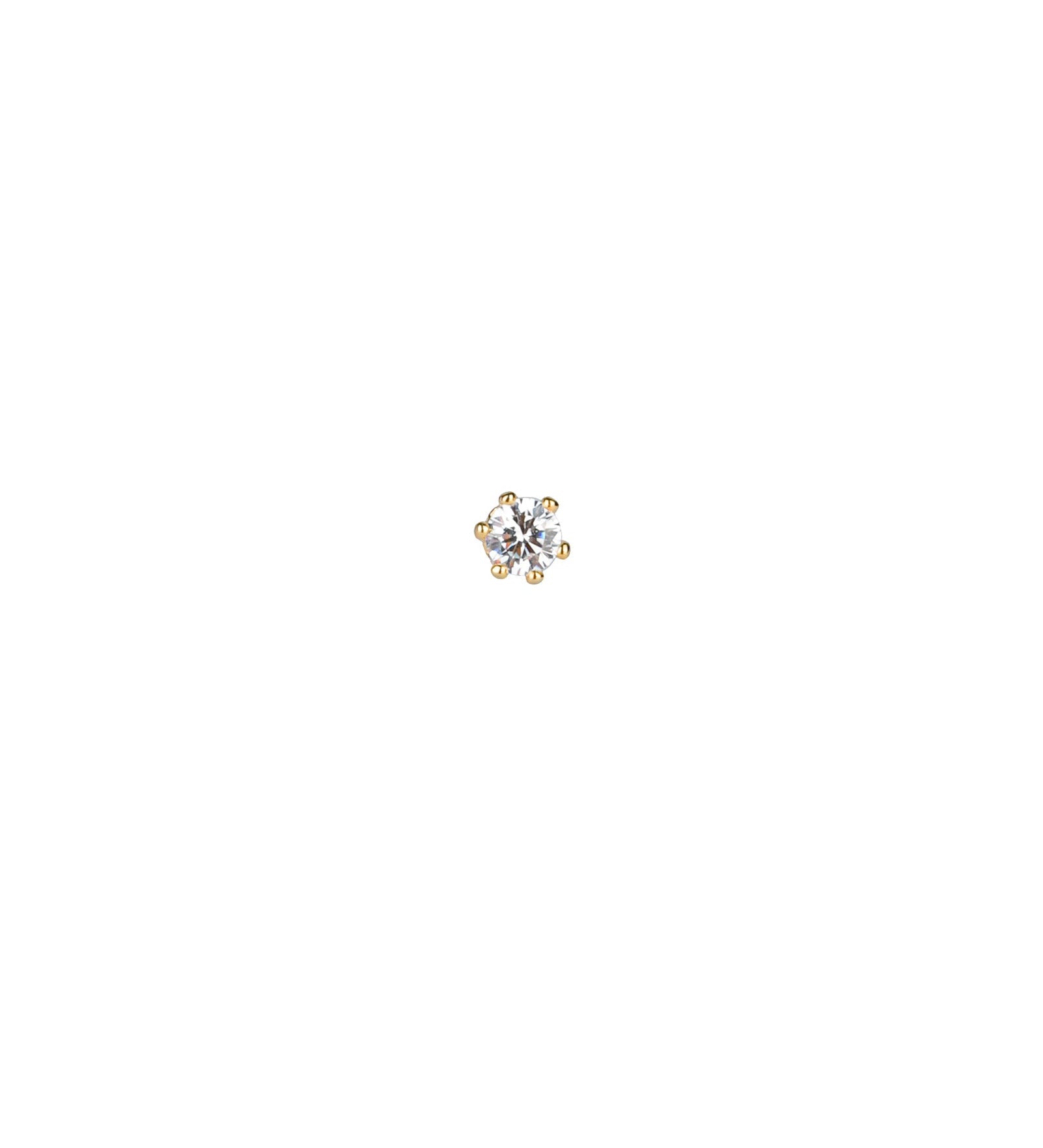 Tai-Cubic Zirconia Stud-Earrings-Gold Plated, Cubic Zirconia-Blue Ruby Jewellery-Vancouver Canada