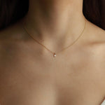 1948-CZ Drop Necklace-Necklaces-Blue Ruby Jewellery-Vancouver Canada
