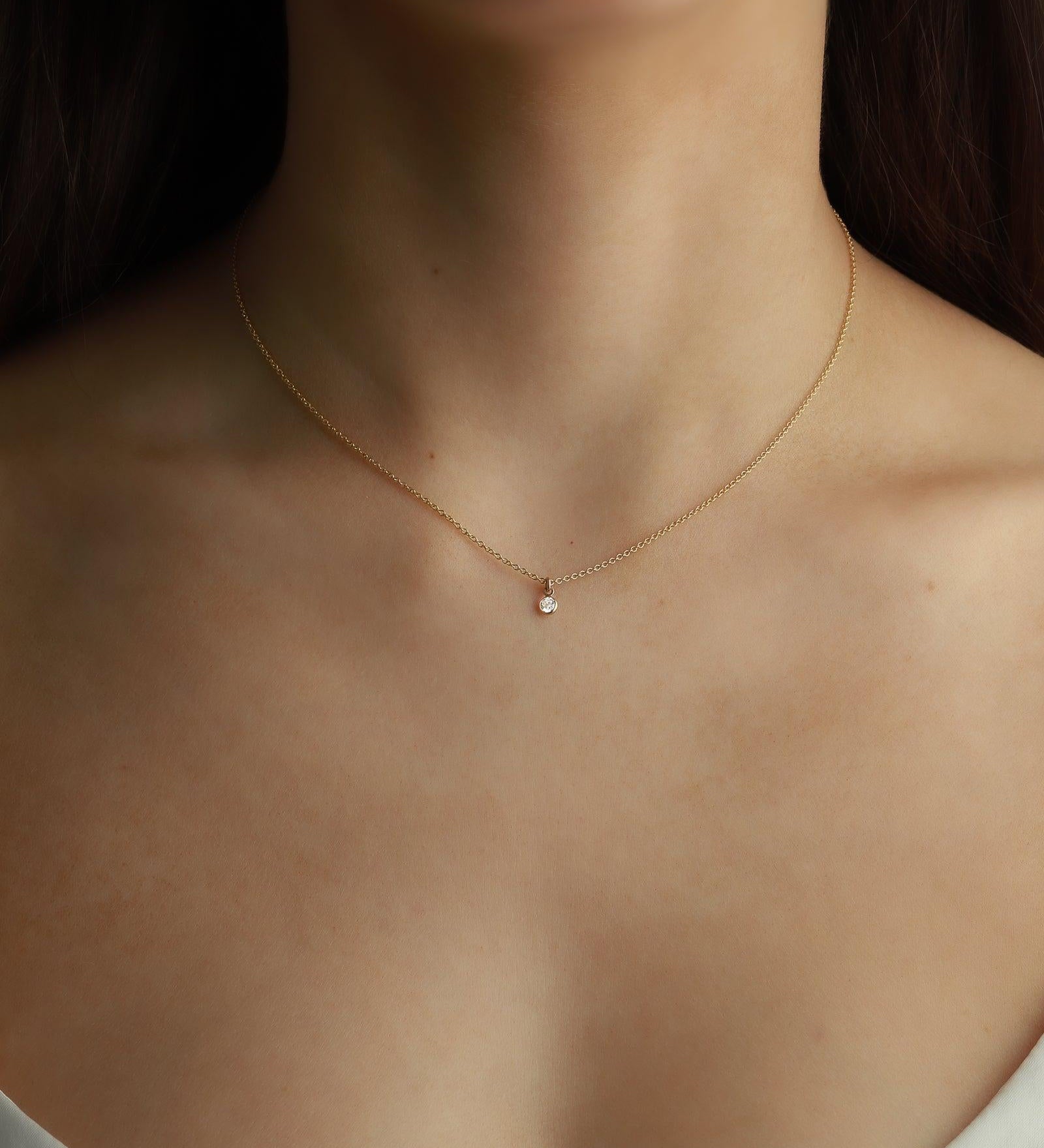 1948-CZ Drop Necklace-Necklaces-Blue Ruby Jewellery-Vancouver Canada