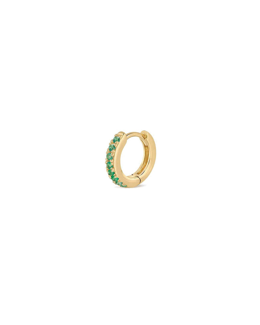 Quiet Icon-Cz Huggies | 11mm-Earrings-14k Gold Vermeil, Cubic Zirconia-Blue Ruby Jewellery-Vancouver Canada