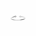 Tashi-CZ Open Ring-Rings-Sterling Silver, Cubic Zirconia-Blue Ruby Jewellery-Vancouver Canada
