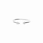 Tashi-CZ Open Ring-Rings-Sterling Silver, Cubic Zirconia-Blue Ruby Jewellery-Vancouver Canada