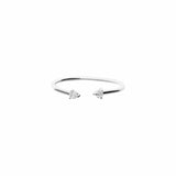 Tashi-CZ Open Ring-Rings-Sterling Silver, Cubic Zirconia-Blue Ruby Jewellery-Vancouver Canada
