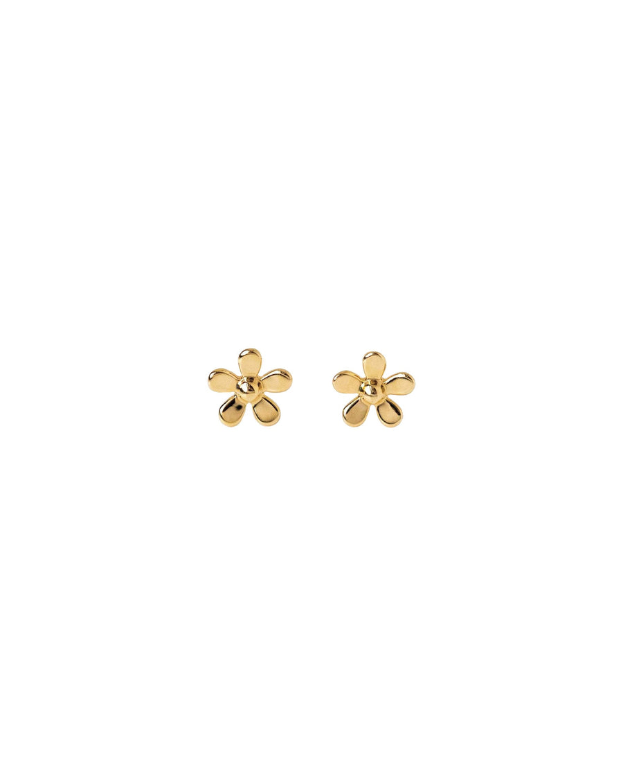 Quiet Icon-Daisy Stud-Earrings-14k Gold Vermeil-Blue Ruby Jewellery-Vancouver Canada