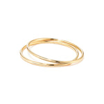 Jenny Bird-Dane Bangle Set-Bracelets-14k Gold Plated-Blue Ruby Jewellery-Vancouver Canada